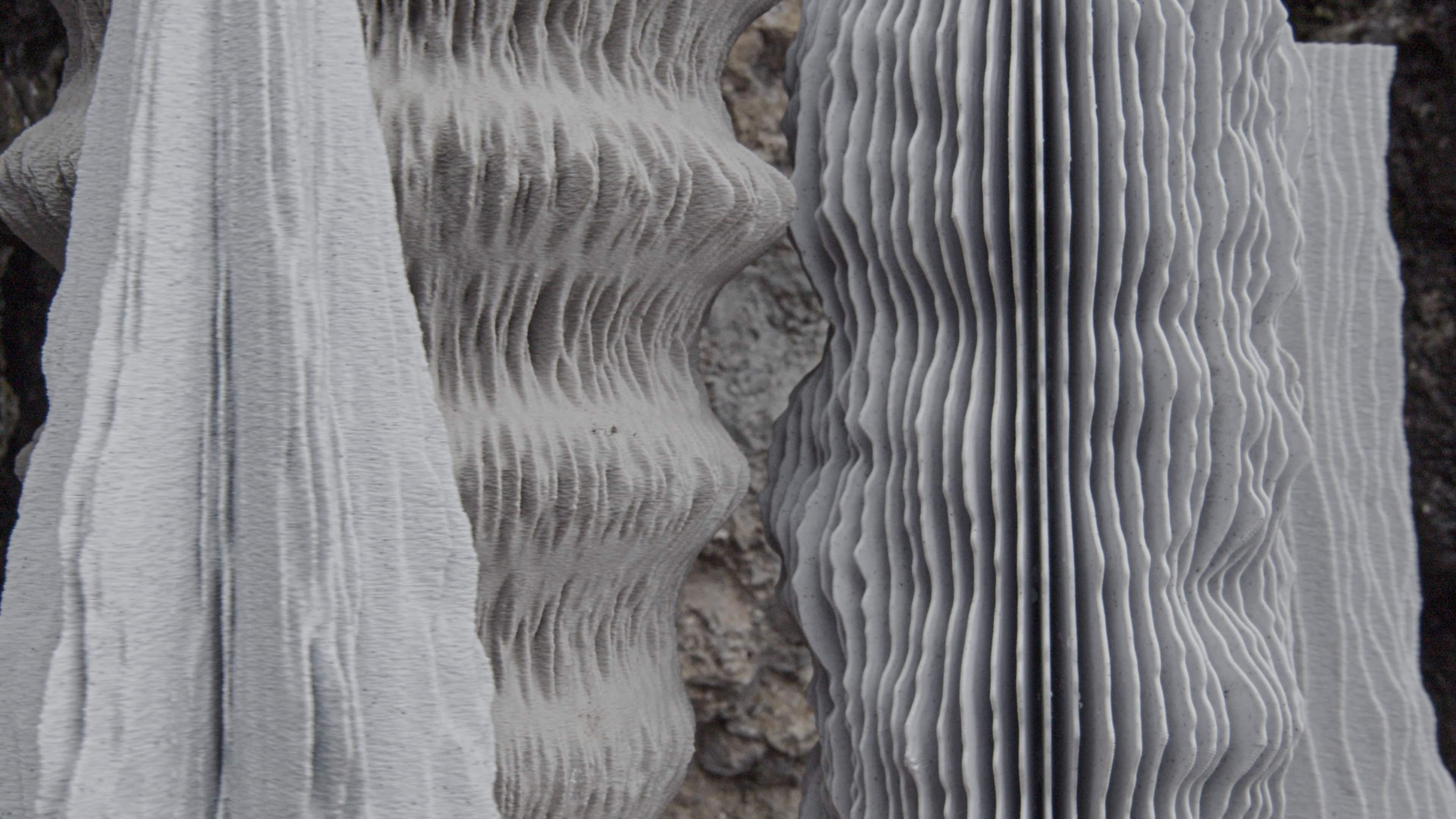 vases texture details with rock texture background