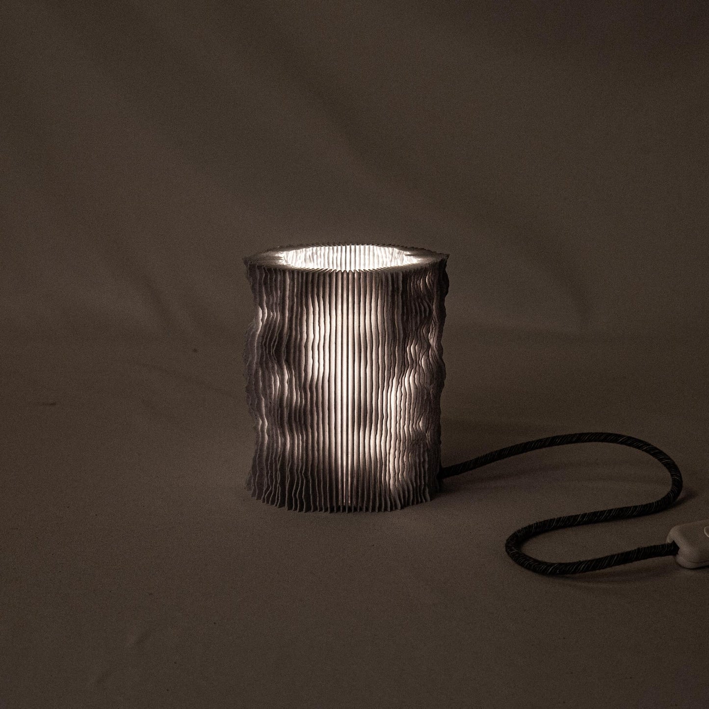 sustainable 3d printed lamp in tiny S version