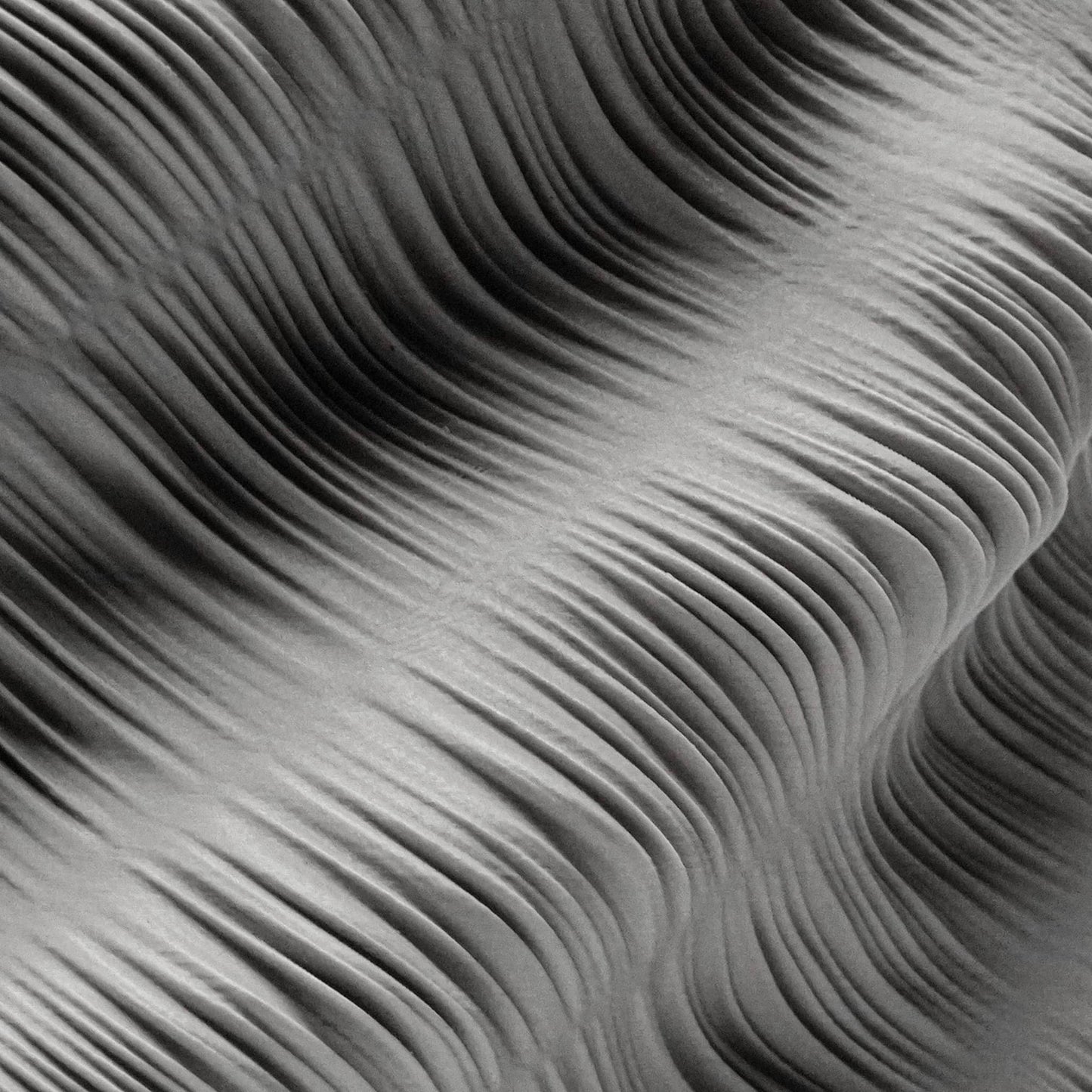 Close-up of layered strata on Calisia sustainable 3D printed vase